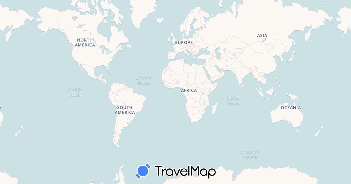 TravelMap itinerary: driving, bus, plane, train, hiking, boat in Australia, China, Japan, Cambodia, South Korea, Nepal, New Zealand, Singapore, Taiwan, Vietnam (Asia, Oceania)